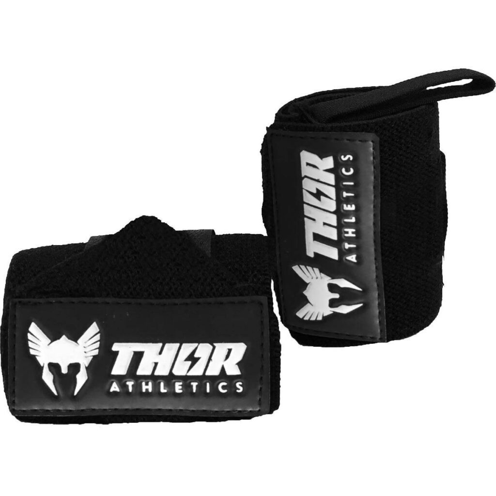 thor athletics wrist straps zwart