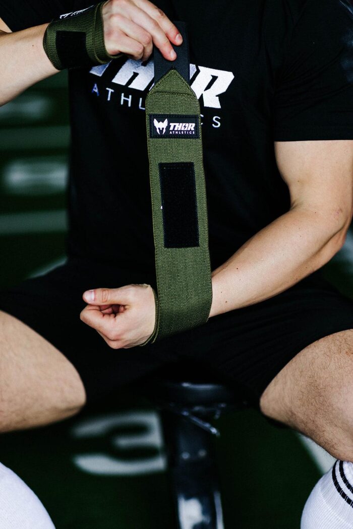 thor athletics wrist straps groen